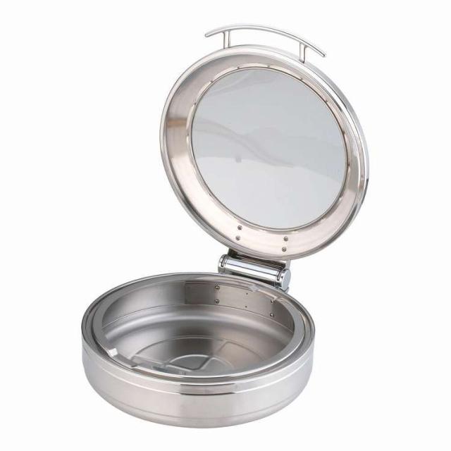 ロイヤル丸チェーフィング フードパン無 ガラスカバー式 大 J301(代引不可)【送料無料】