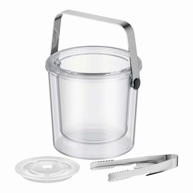 サーモス 洗浄機対応 二重アイスペール TPL-1400 クリアー(代引不可)【送料無料】