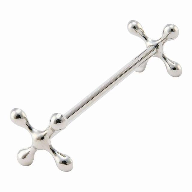 十字ナイフレスト(代用ロジウムメッキ) ロング7920L(10pcs)(代引不可)【送料無料】