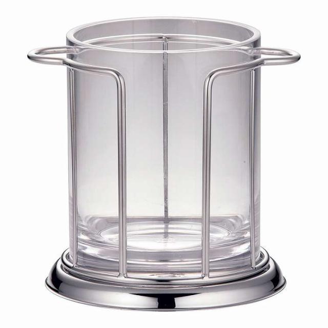 ストレート型 アイスペール ピューターメッキ仕上げ(代引不可)【送料無料】