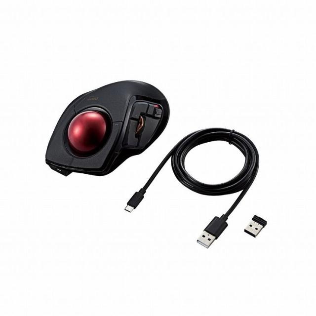 エレコム トラックボールマウス 3年保証 8ボタン 人差し指 チルトホイール Bluetooth ブラック(黒) M-DPT1MRBK(代引不可)【送料無料】