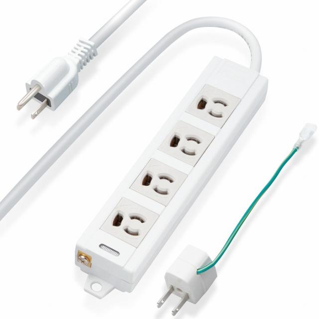エレコム 電源タップOAタップ/コンセントタップ 4個口 3P 10m 抜ケ防止 マグネット付 T-ECOH34100NM T-ECOH34100NM(代引不可)【送料無料 の通販は