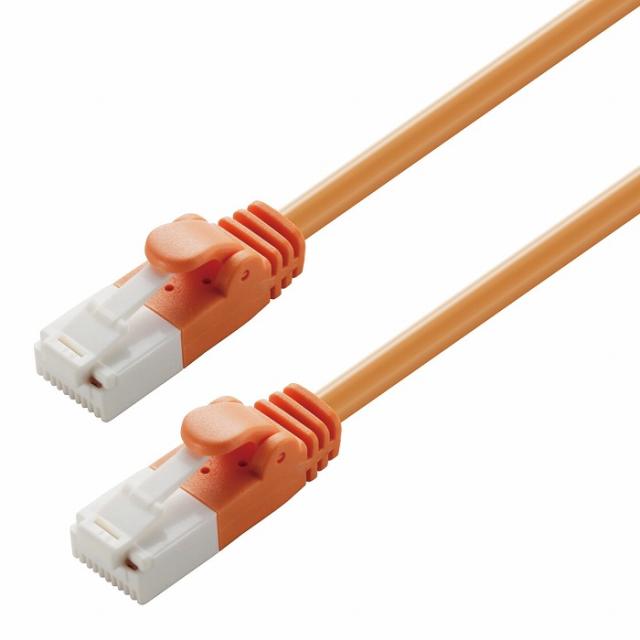 エレコム LANケーブル CAT6 30m ツメ折れ防止 ギガビット対応 高速通信 ヨリ線 スタンダード オレンジ LD-GPT/DR30/RS(代引不可)【送料無