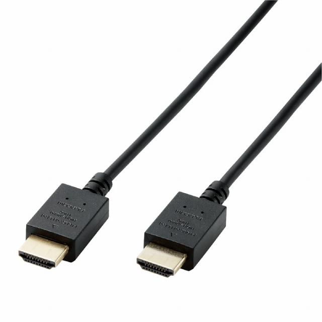 エレコム HDMIケーブル プレミアム 2m 4K対応 高速 ノイズ耐性 イーサネット対応ブラック CAC-HDPS20BK(代引不可)【送料無料】 HDMIケーブル