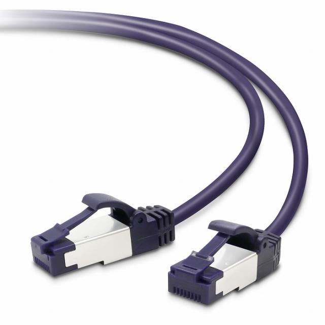 エレコム LANケーブル CAT8 爪折れ防止 スリム 10m ブルーメタリック LD-OCTST/BM100(代引不可)【送料無料】