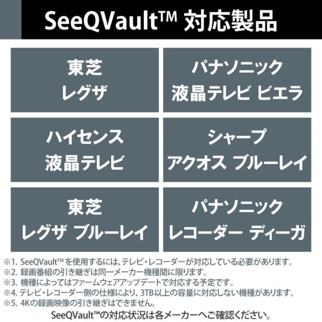エレコム HDD 外付け SeeQVault規格 USB3.2(Gen1) ブラック 2TB ELD-QEN2020UBK(代引不可)【送料無料】_6
