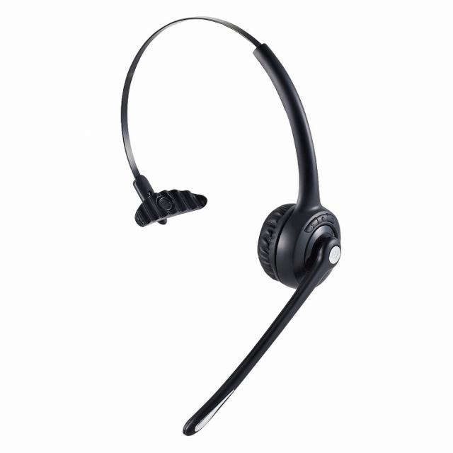 エレコム ワイヤレス ヘッドセット 片耳 無線 Bluetooth マイク付き オーバーヘッドタイプ マルチポイント対応 iPhone Android スマホ Windows PC 等対応 ブラック LBT-HSOH13BK(代引不可)【送料無料】