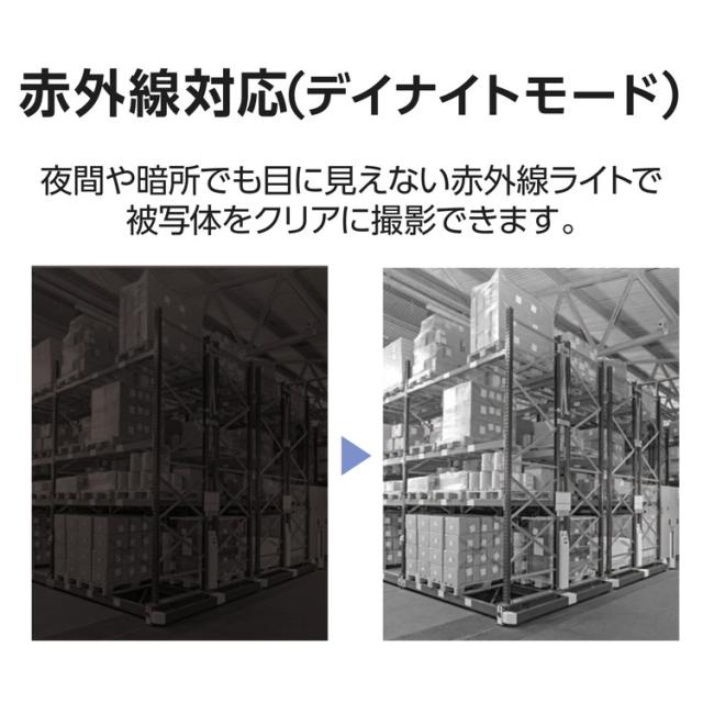 エレコム ネットワークカメラ ドーム型 200万画素 WDR対応 赤外線照射距離最大30m 夜間撮影 クラウド録画 防水 防塵 遠隔支援 セキュリティカメラ CNW3CDF1(代引不可)【送料無料】