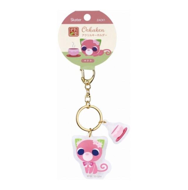 わん茶ちゃん キープ お茶犬 サクラ アクリルキーホルダー ZACK1 キャラクター かわいい