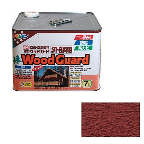 アサヒペン AP ウッドガード外部用 7L マホガニー 07【送料無料】