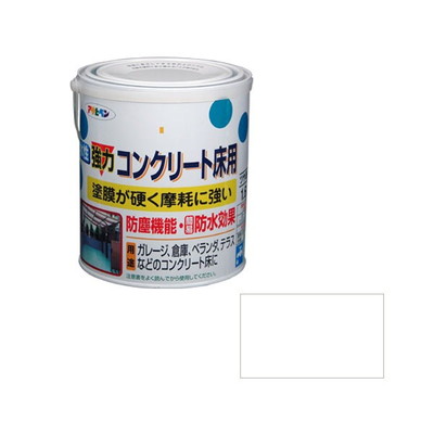 アサヒペン 水性コンクリート床用 1.6L (ホワイト)(代引不可)【送料無料】の通販は 4,788円