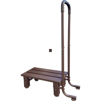 アルミス 手すり付きステップ踏み台1段 ATS-54BW(代引不可)【送料無料】の通販は