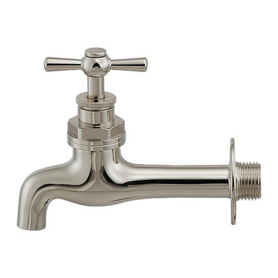 カクダイ カクダイ 702-006-N 胴長横水栓 ニッケルメッキ #702-006-N(代引不可)【送料無料】 6,261円