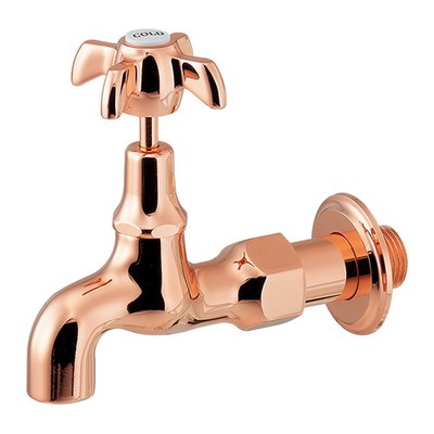 カクダイ カクダイ 702-055-PG 胴長横水栓 Pゴールド #702-055-PG(代引不可)【送料無料】