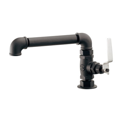 カクダイ インダストリアル立形自在水栓 マットブラック 700-746-D(代引不可)【送料無料】の通販は