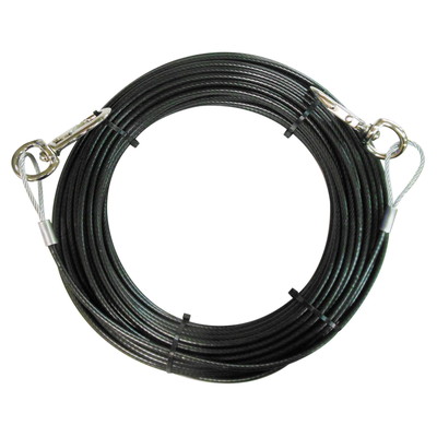 三共コーポレーション PVC被覆メッキ付ワイヤーロープ(両端スナップ加工)径3.2mm×30m #360640(代引不可)【送料無料】 6,416円