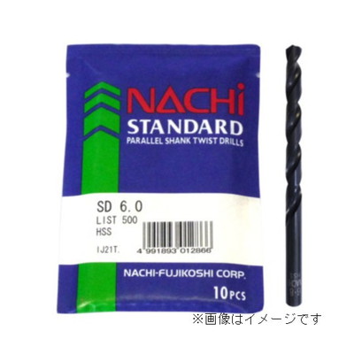 ナチ ナチ 鉄工ドリル(袋 10入り) SD6.2 #451862(代引不可)【送料無料】