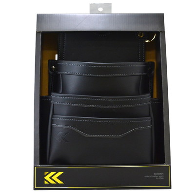 フジ矢 腰袋3段(黒金)LIGHT PU LEATHER SERIES AB-23BG(代引不可)【送料無料】 13,180円