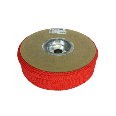 ユタカメイク ユタカ RE-81レッド PEカラーロープドラム 4mmX200m(代引不可)【送料無料】の通販は 5,100円