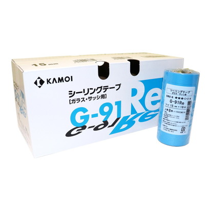 カモ井加工紙 ガラスサッシパネル用マスキングテープ No.G91Re 15mm×18m 80巻入 #178751(代引不可)【送料無料】の通販は