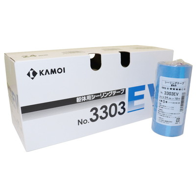 カモ井加工紙 躯体用マスキングテープ No.3303EV 24mm×18m 50巻入 #214275(代引不可)【送料無料】の通販は 6,037円