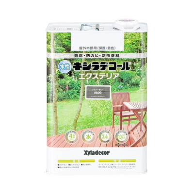 カンペハピオ 水性キシラデコール エクステリアS シルバーグレイ 3.4L #00047670280000(代引不可)【送料無料】