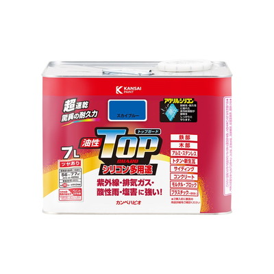 カンペハピオ 油性トップガード スカイブルー 7L #00017640641070(代引不可)【送料無料】