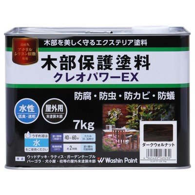 和信ペイント 和信 #801244 クレオパワーEX ダークウォルナット7kg(代引不可)【送料無料】の通販は 8,160円