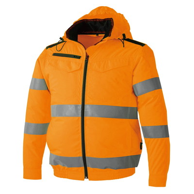 中国産業 CW 9008-141-M 安全ジャケット 蛍光橙赤 M #9008-141-M(代引不可)【送料無料】