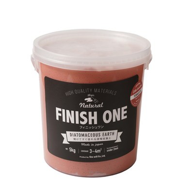 株式会社ワンウィル FINISH ONE 珪藻土 缶 テラコッタ 5kg(代引不可)【送料無料】の通販は
