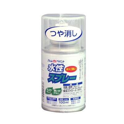 アトムサポート 水性スプレー100MLつや消しネオクリヤー(代引不可)