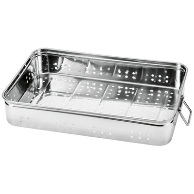 赤川器物製作所 18-8 穴明番重バット(取手付) 中 11cm #22606-1(代引不可)【送料無料】の通販は 8,038円