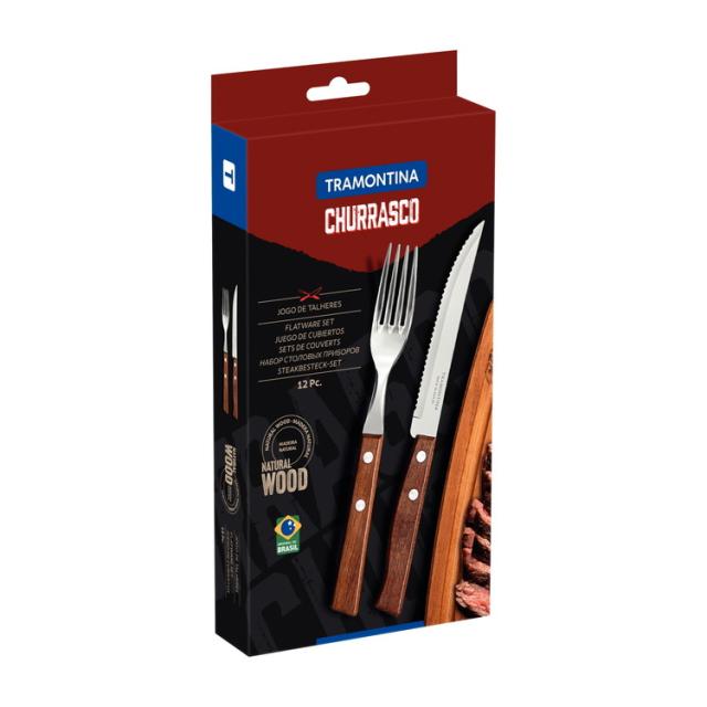 TRAMONTINA(トラモンティーナ) ステーキナイフ&フォーク 12pc 22299/009(代引不可)【送料無料】の通販は