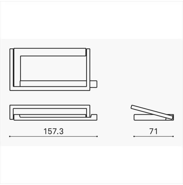トイレットペーパーホルダー シルバーヘアライン ウエスト 44M-N0002-SHC(代引不可)【送料無料】_2