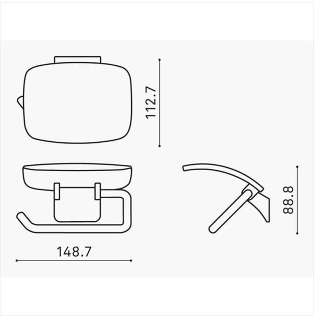 トイレットペーパーホルダー シャンパンゴールドヘアライン ウエスト 45M-N0002-CHC(代引不可)【送料無料】_3