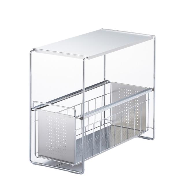 ヨシカワ/シンク下収納 シンク下スライド収納 1段 幅20cm / 日本製 ヨシカワ シンク下収納 シンク下スライド収納 1段 幅20cm