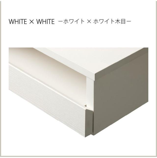 レンジ下スライドテーブル 引き出し付 ホワイトRDS-0280SL-WH RDS-0280SL-WH(代引不可)【送料無料】_6