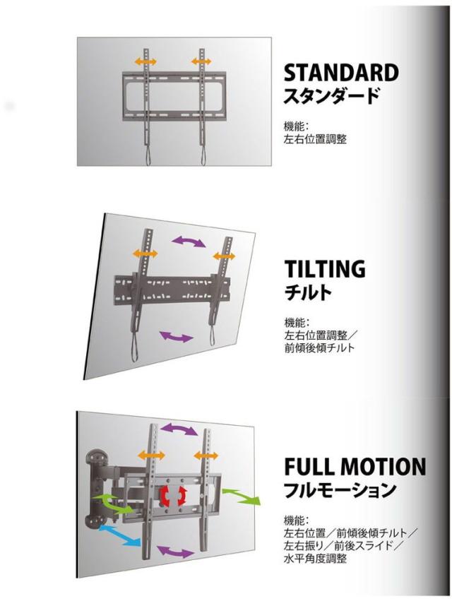 壁掛け金具 スタンダード ブラック STD-006-BK(代引不可)【送料無料】_10