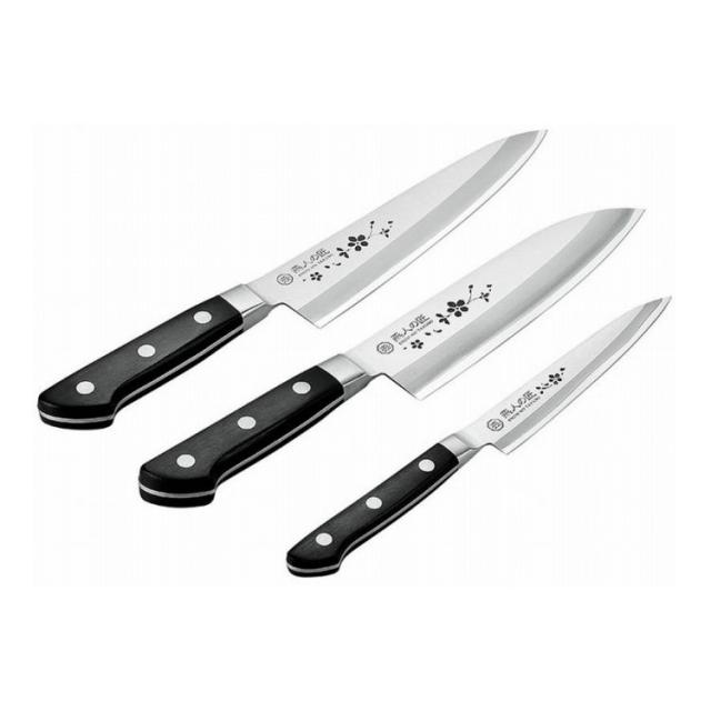 よこやま 三徳包丁165mm&牛刀包丁180mm&ペティナイフ130mm ETO-2502(代引不可)【送料無料】