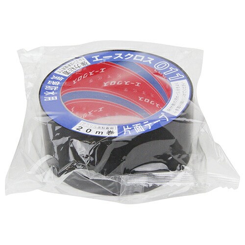 【単品20個セット】光洋化学 エースクロス011黒 50mmx20M 固定 補修 重ね貼り 粘着力(代引不可)【送料無料】