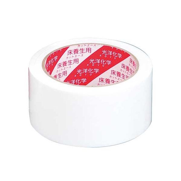 【単品30個セット】カットエースFW白中粘着タイプ 50mmx25M(代引不可)【送料無料】