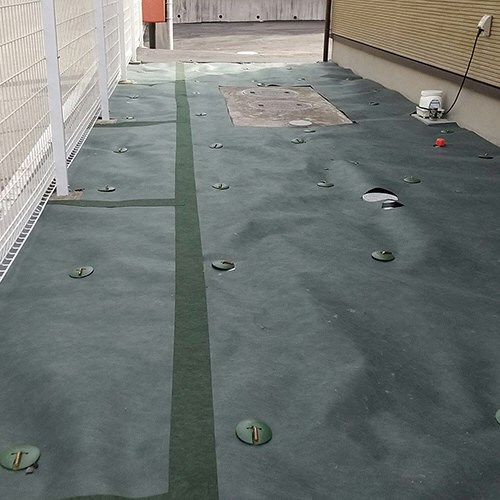 セフティ-3 高密度不織布防草シート 無緑 1×50m(代引不可)【送料無料】_2