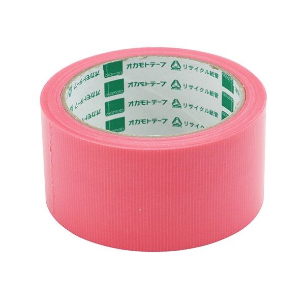 【単品20個セット】オカモト PETクロス養生用テープ桃色 No418 50mmX25m 養生テープ 補修 固定 仮止め(代引不可)【送料無料】