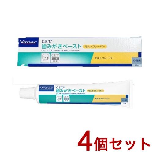 【4個セット】 ビルバックジャパン C.E.T.歯磨キペースト 犬猫用 モルトフレーバー 70g【送料無料】の通販は