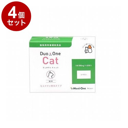 【4個セット】 メニワン Duo One Cat デュオワンキャット 猫用 60包入【送料無料】の通販は