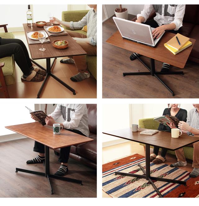 ウチカフェテーブル トラヴィ 105×50 木製 カフェ おしゃれ ダイニング 食卓 テーブル 机 デスク ダイニングテーブル(代引不可)