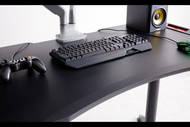 ゲーミングデスク 昇降ガス圧式 幅120 ガス圧昇降式ゲーミングデスク 幅120cm ハイタイプ ゲーミング