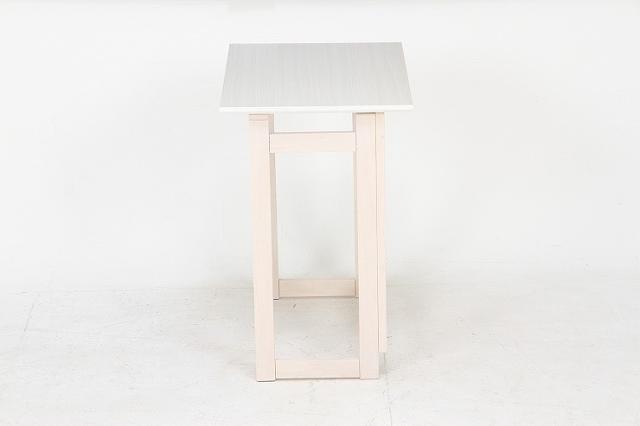 フォールディングテーブル W700×D450×H690mm 天然木化粧繊維板 おしゃれ ホワイトウォッシュ(代引不可)【送料無料】_1
