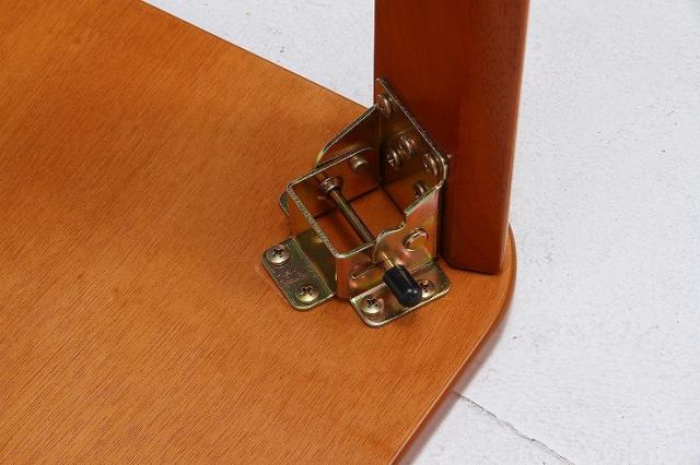 折脚ローテーブル W1050×D750×H320mm MDF(突板ラバーウッド) おしゃれ ブラウン(代引不可)【送料無料】_4