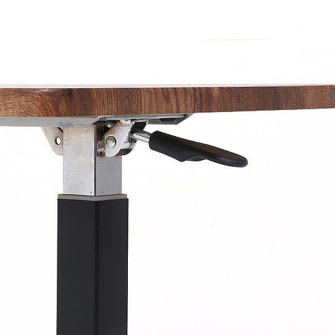 ガス昇降テーブル 隠しキャスター付 W700×D400×H550~750mm MDF PVC スチール おしゃれ(代引不可)【送料無料】_3